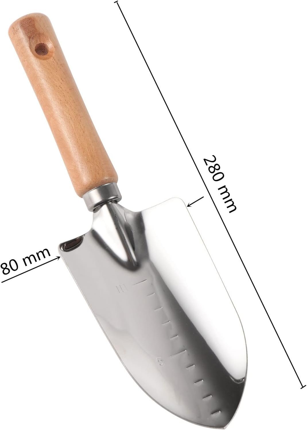 Stainless steel trowel with wooden handle Stainless steel trowel with wooden handle - Image 5