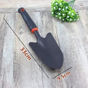 Heavy-duty black steel shovel heavy duty black
