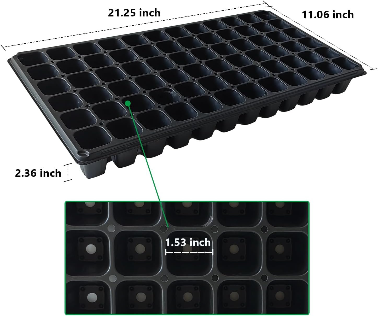 72-Cell Seedling Tray 72-Cell Seedling Tray - الصورة 2